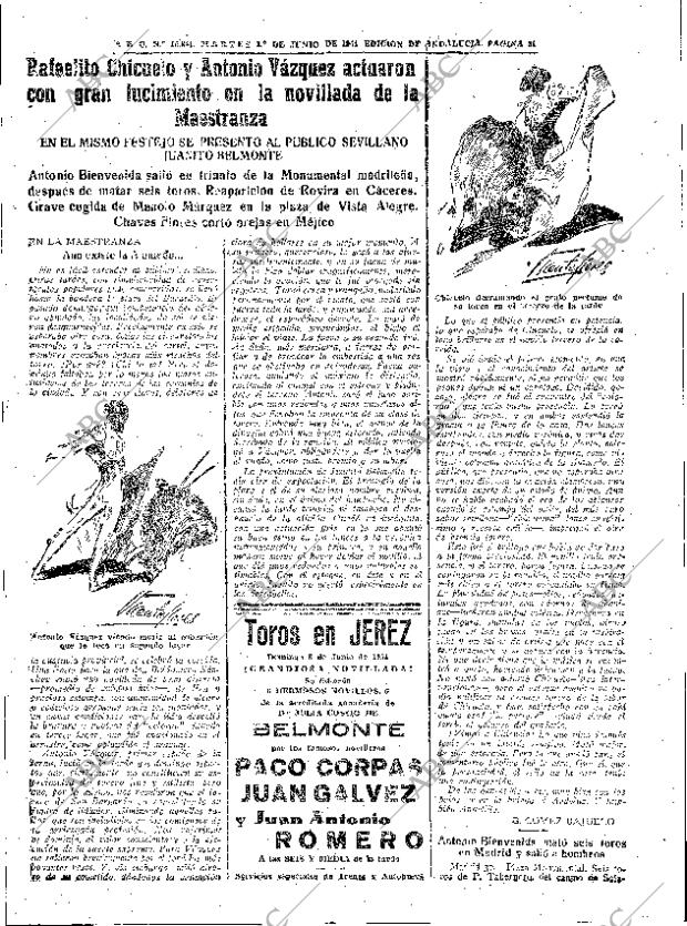 ABC SEVILLA 01-06-1954 página 31