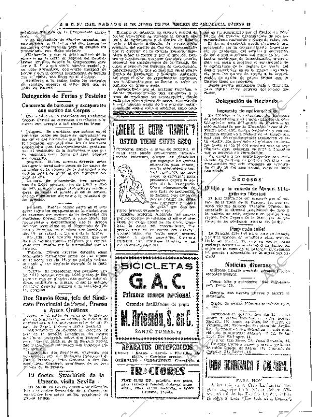 ABC SEVILLA 12-06-1954 página 18