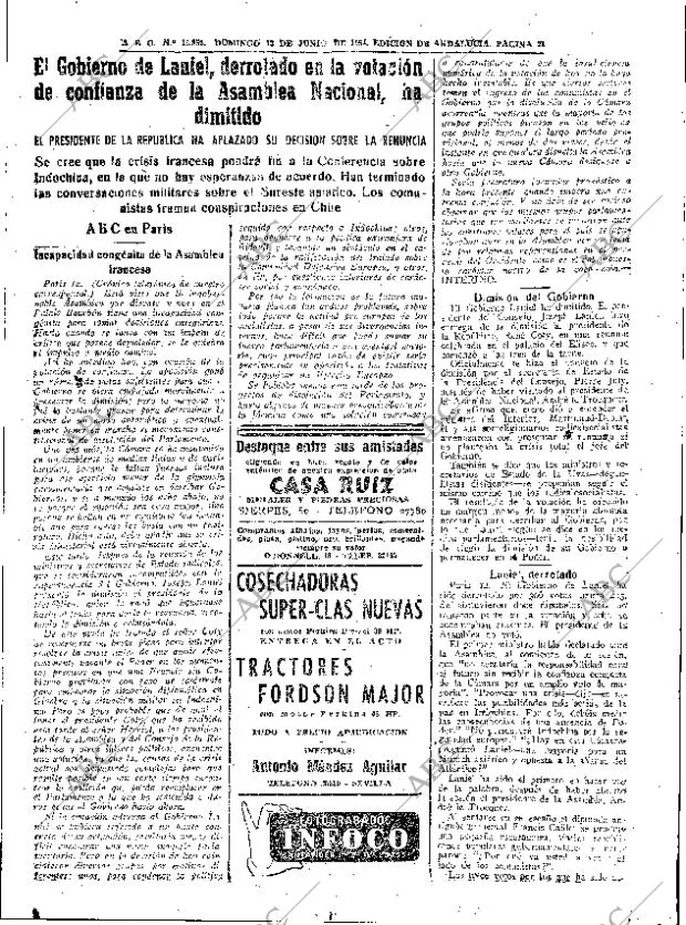 ABC SEVILLA 13-06-1954 página 21