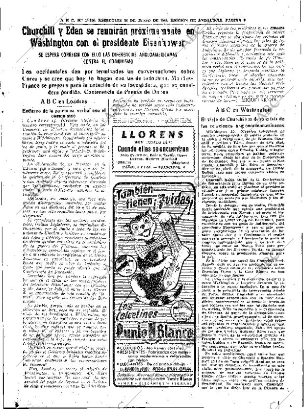 ABC SEVILLA 16-06-1954 página 9