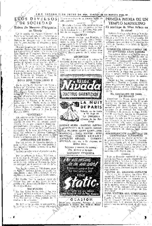 ABC MADRID 19-06-1954 página 27