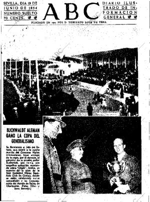 ABC SEVILLA 19-06-1954 página 1