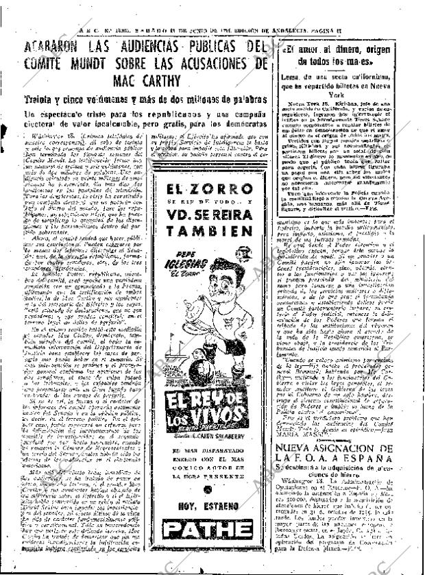 ABC SEVILLA 19-06-1954 página 11