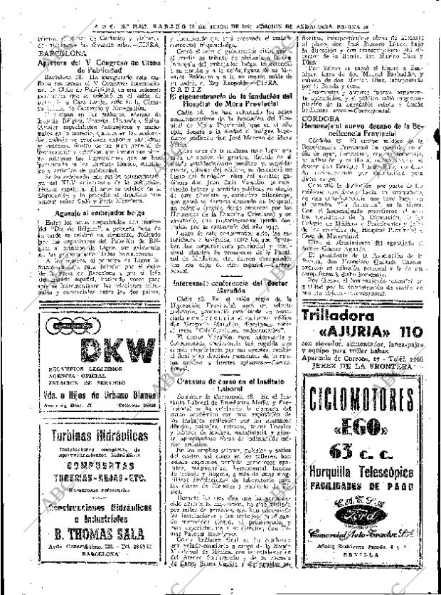 ABC SEVILLA 19-06-1954 página 16