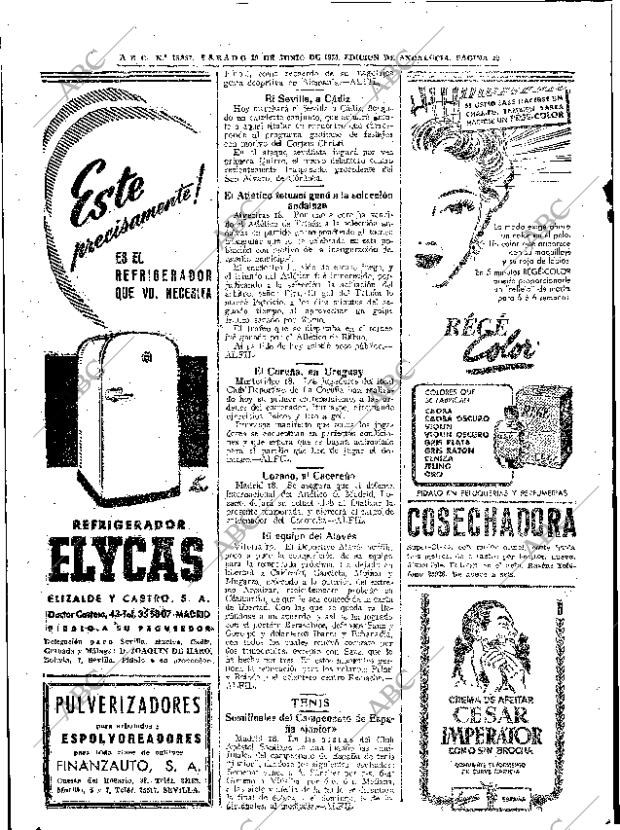 ABC SEVILLA 19-06-1954 página 22