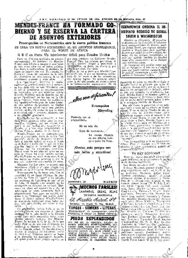 ABC MADRID 20-06-1954 página 45