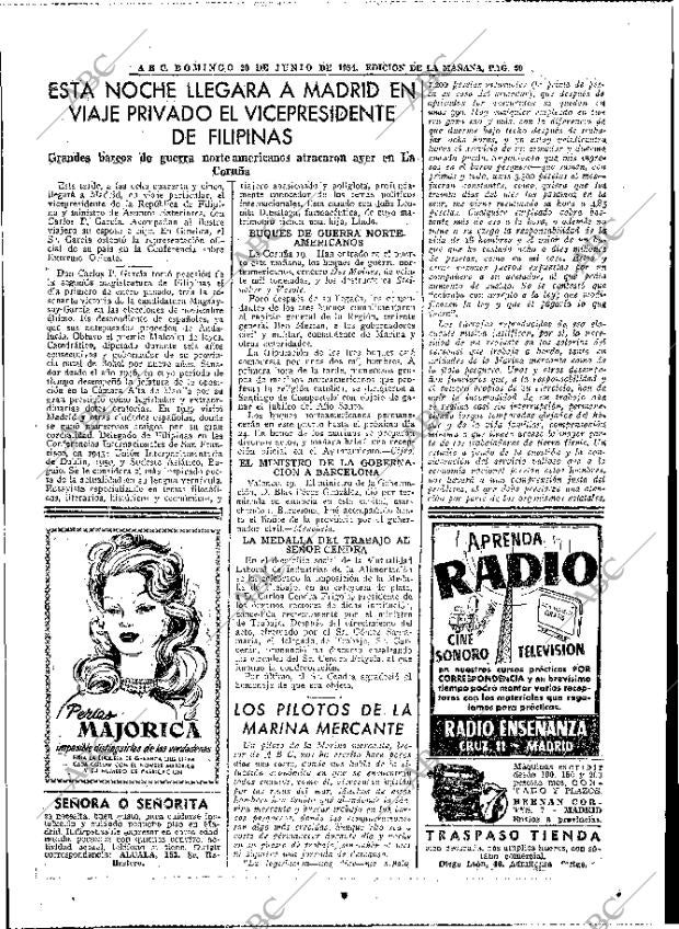ABC MADRID 20-06-1954 página 48