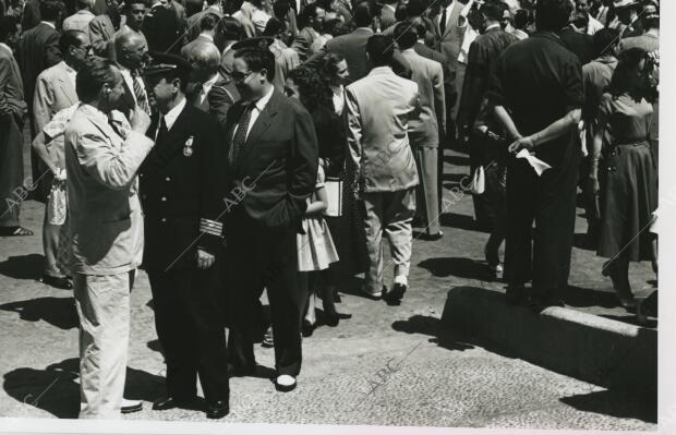 Aeropuerto de Barajas, Madrid, 24/06/Llegada del avión «Constellation» «Santa...