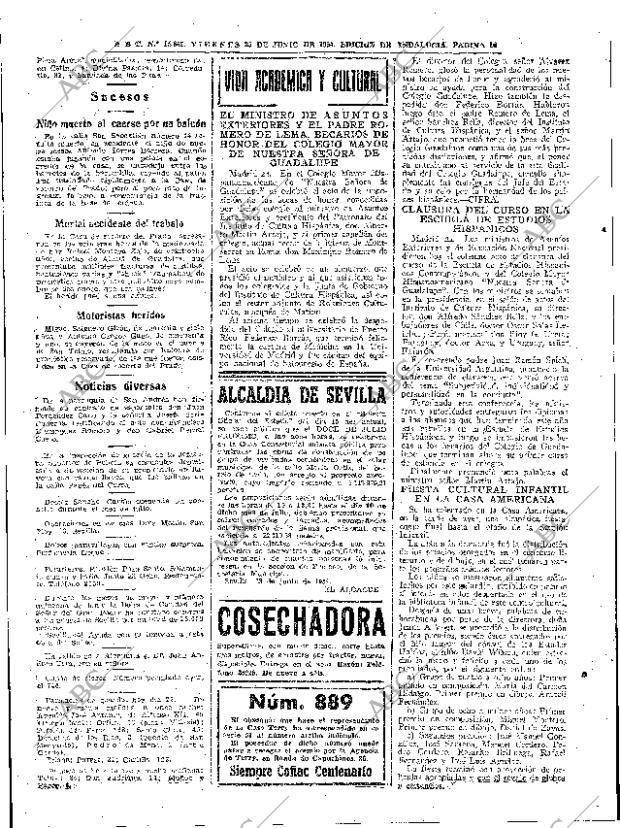 ABC SEVILLA 25-06-1954 página 14