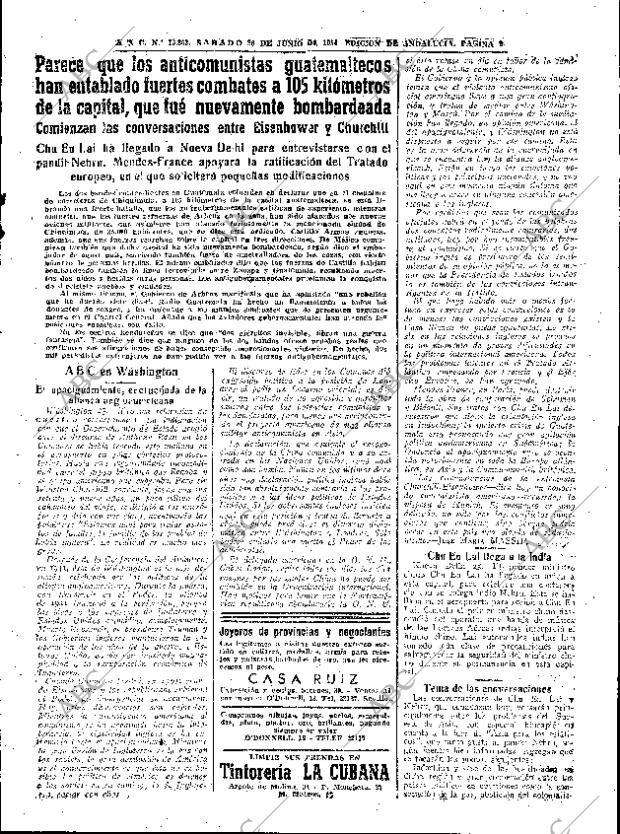 ABC SEVILLA 26-06-1954 página 9
