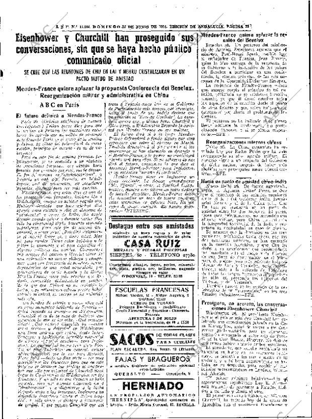 ABC SEVILLA 27-06-1954 página 21
