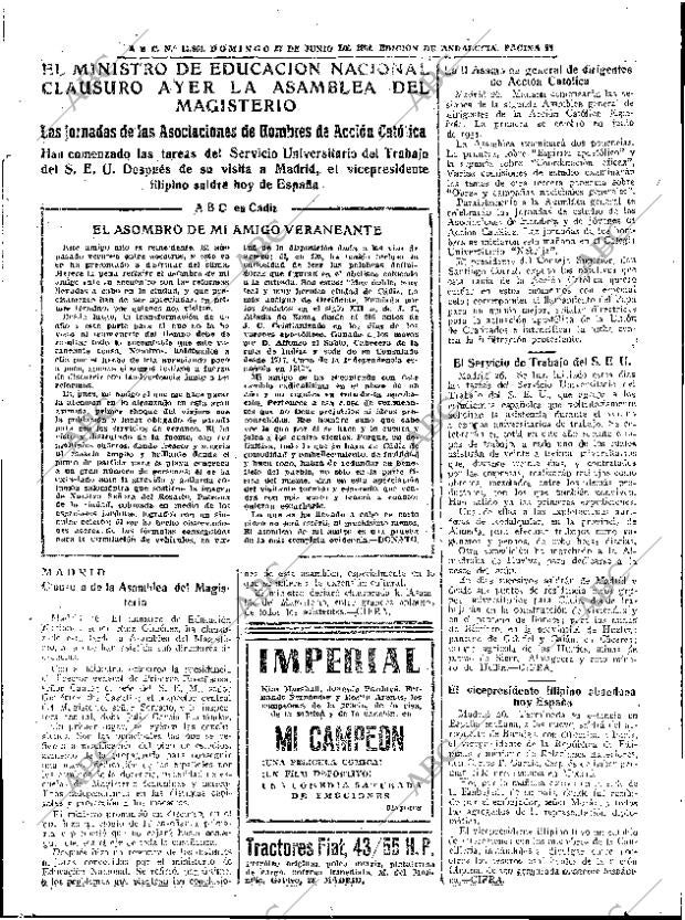 ABC SEVILLA 27-06-1954 página 25
