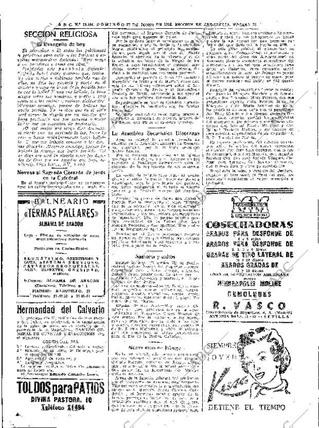 ABC SEVILLA 27-06-1954 página 32
