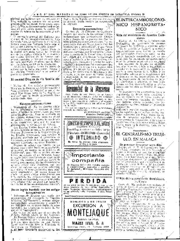 ABC SEVILLA 29-06-1954 página 20