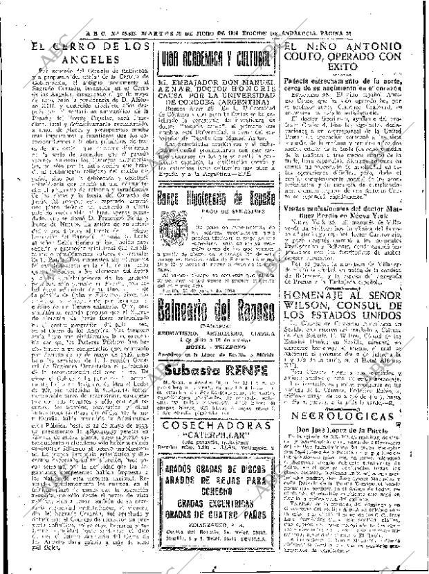 ABC SEVILLA 29-06-1954 página 22