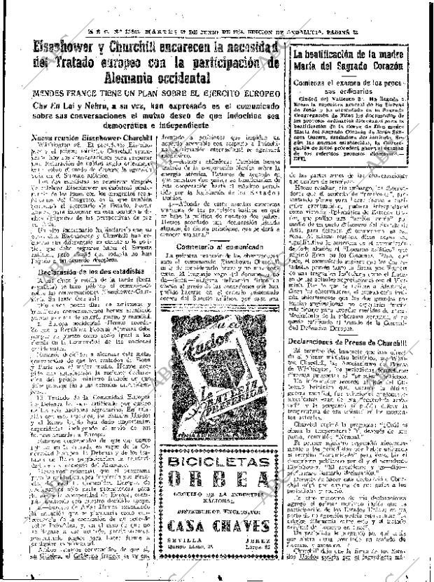 ABC SEVILLA 29-06-1954 página 23