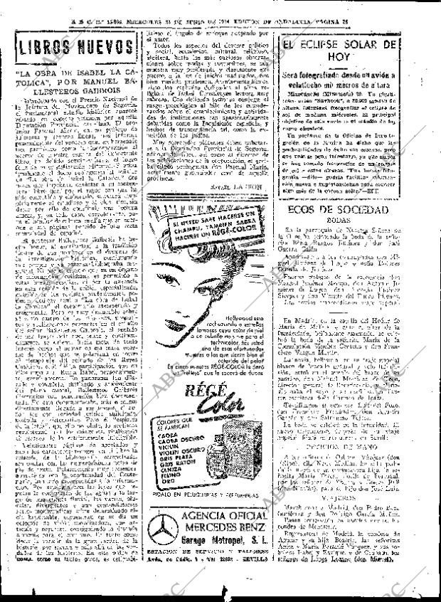 ABC SEVILLA 30-06-1954 página 14