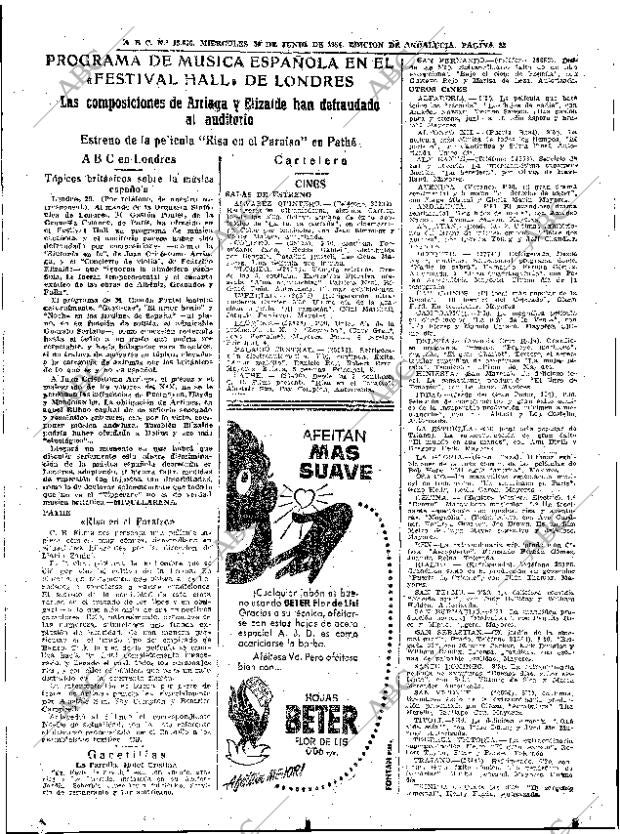 ABC SEVILLA 30-06-1954 página 23