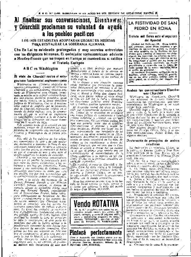 ABC SEVILLA 30-06-1954 página 9