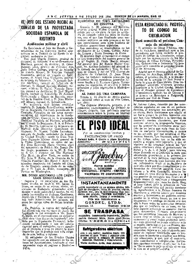 ABC MADRID 08-07-1954 página 23