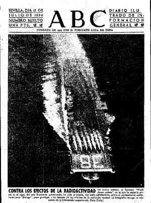 ABC SEVILLA 15-07-1954 página 1