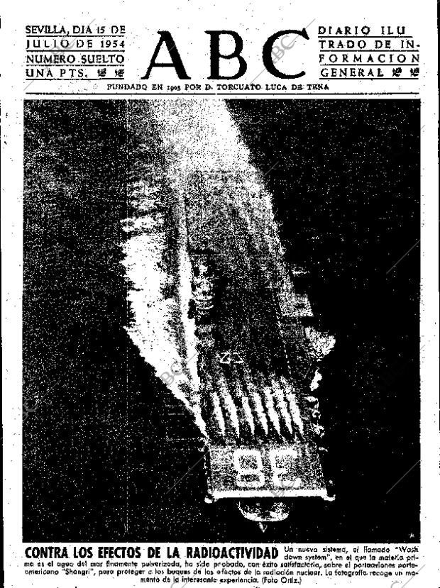 ABC SEVILLA 15-07-1954 página 1