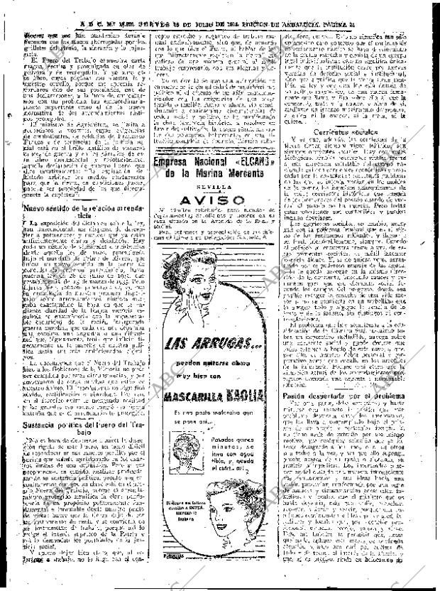 ABC SEVILLA 15-07-1954 página 21