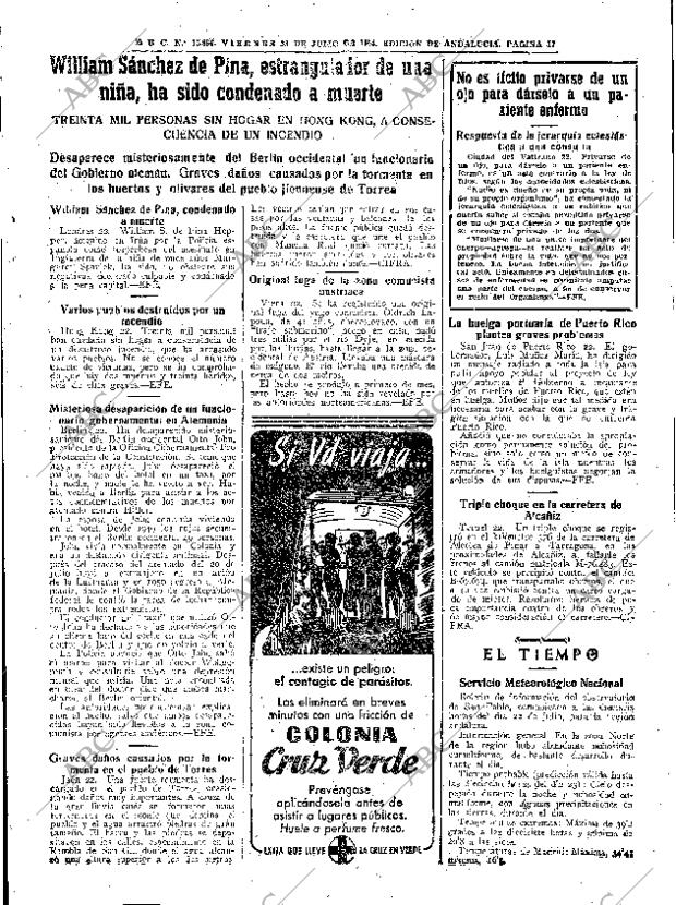 ABC SEVILLA 23-07-1954 página 17