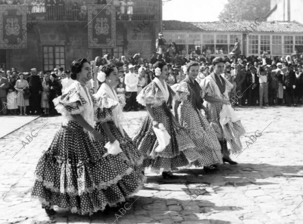 Algunas de las jóvenes andaluzas que fueron a Santiago a ganar el Jubileo