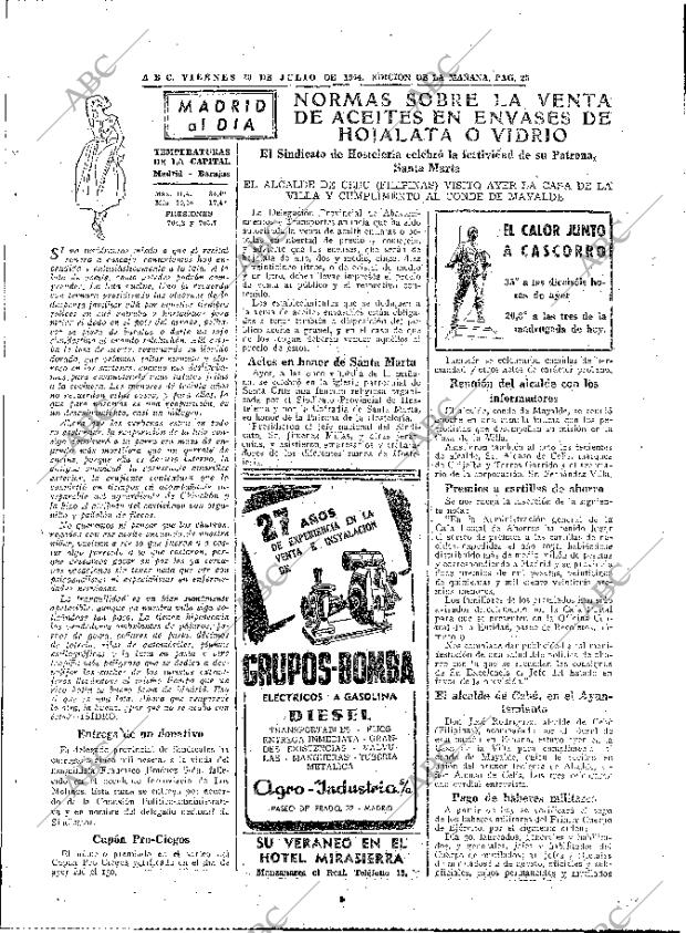 ABC MADRID 30-07-1954 página 25