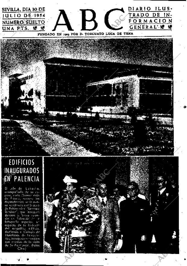 ABC SEVILLA 30-07-1954 página 1