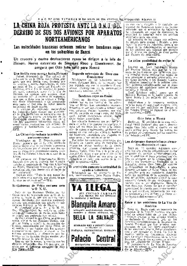 ABC SEVILLA 30-07-1954 página 15