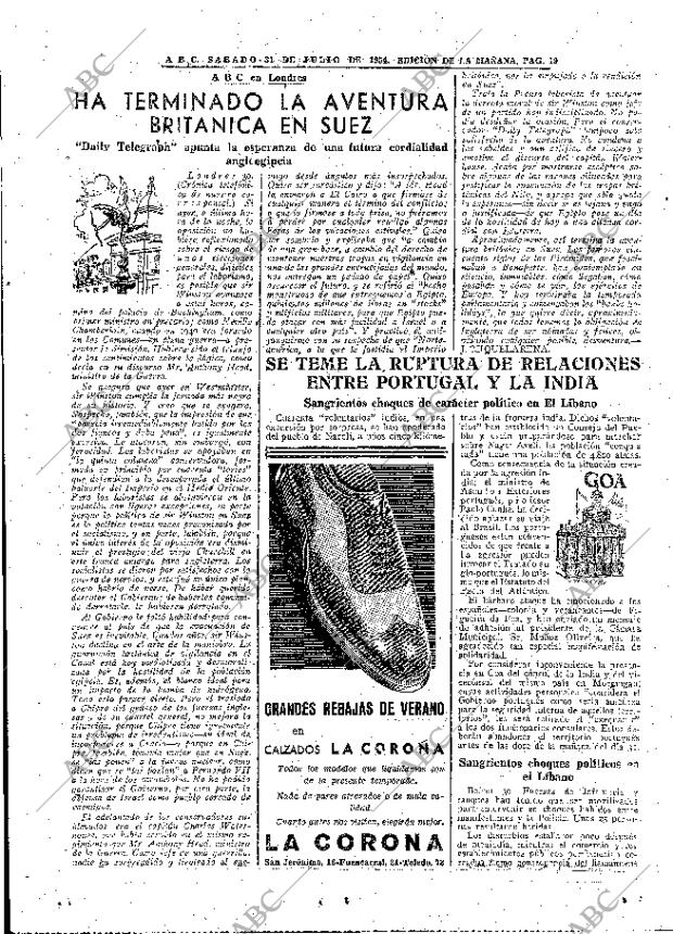 ABC MADRID 31-07-1954 página 19