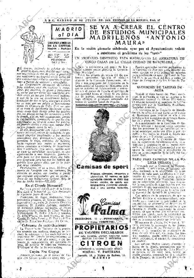 ABC MADRID 31-07-1954 página 27