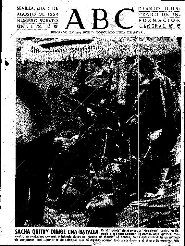 ABC SEVILLA 05-08-1954 página 1