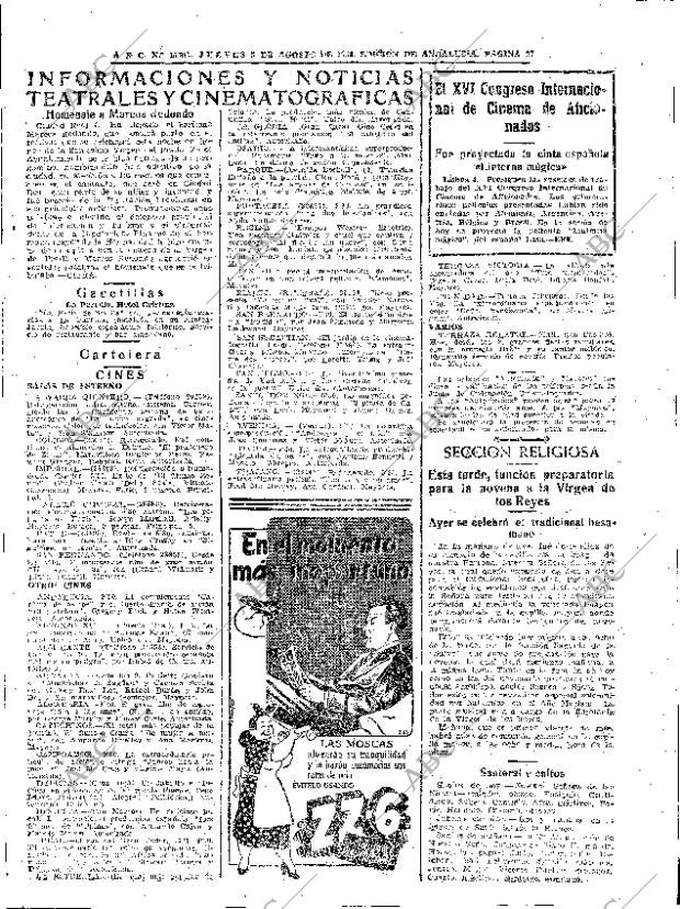 ABC SEVILLA 05-08-1954 página 27