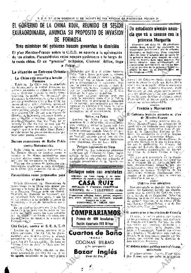 ABC SEVILLA 15-08-1954 página 17