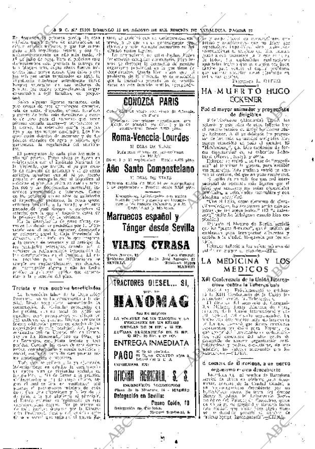 ABC SEVILLA 15-08-1954 página 22