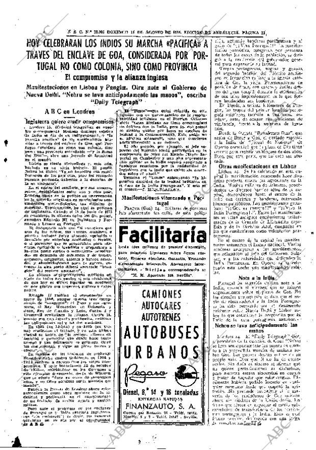 ABC SEVILLA 15-08-1954 página 23