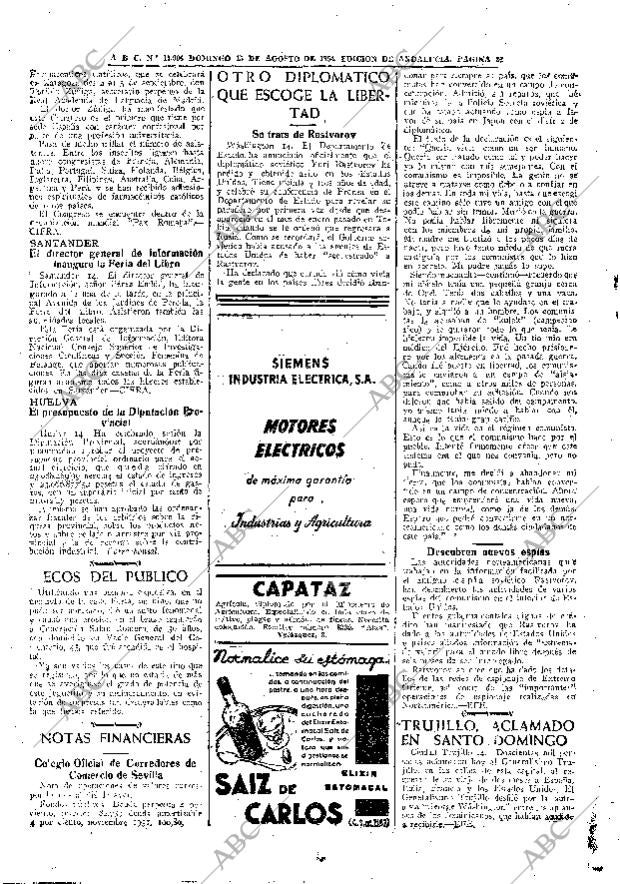 ABC SEVILLA 15-08-1954 página 26