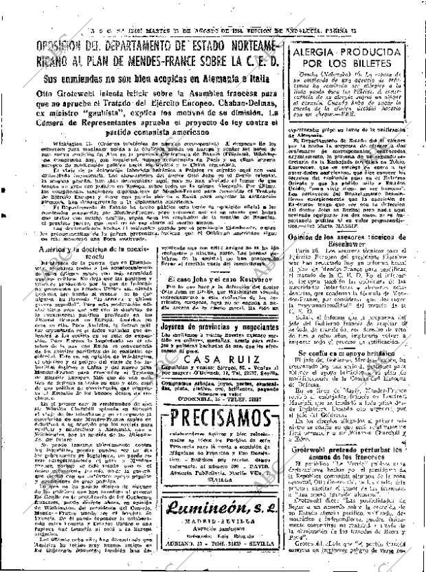 ABC SEVILLA 17-08-1954 página 13