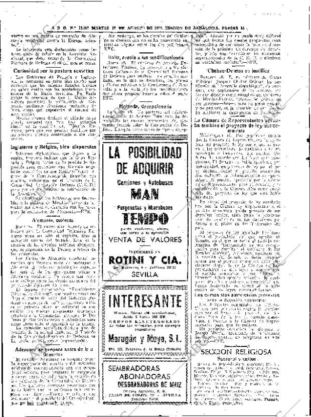 ABC SEVILLA 17-08-1954 página 14