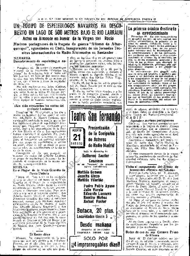 ABC SEVILLA 17-08-1954 página 17