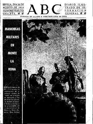 ABC SEVILLA 20-08-1954 página 1