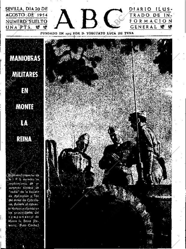 ABC SEVILLA 20-08-1954 página 1