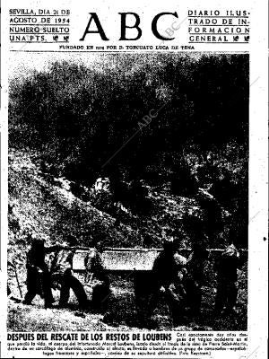 ABC SEVILLA 21-08-1954 página 1