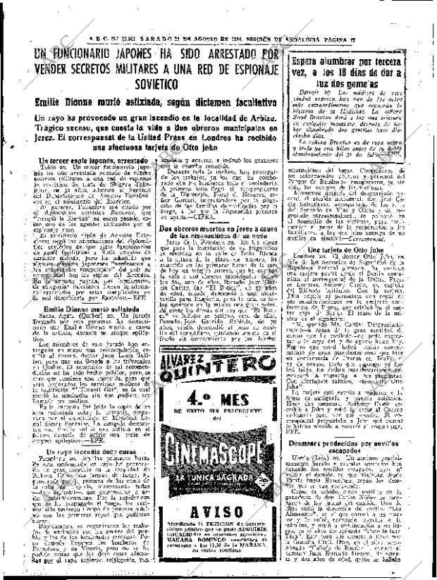 ABC SEVILLA 21-08-1954 página 17