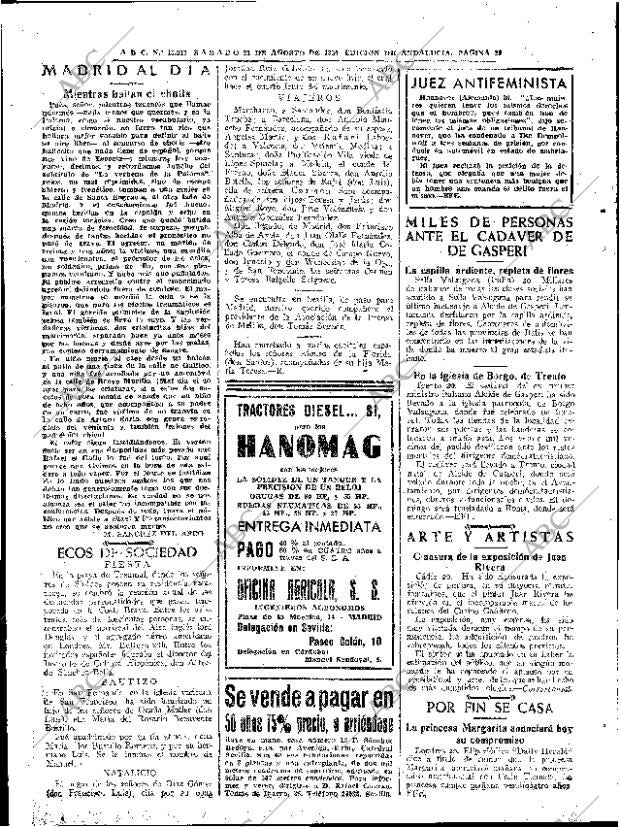 ABC SEVILLA 21-08-1954 página 20