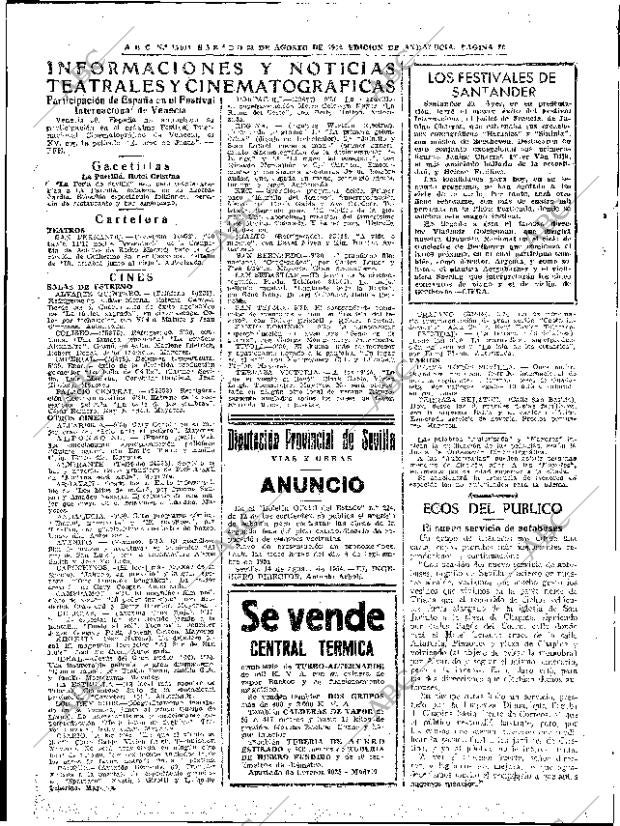 ABC SEVILLA 21-08-1954 página 26