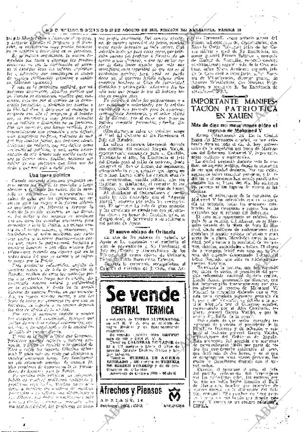 ABC SEVILLA 22-08-1954 página 16